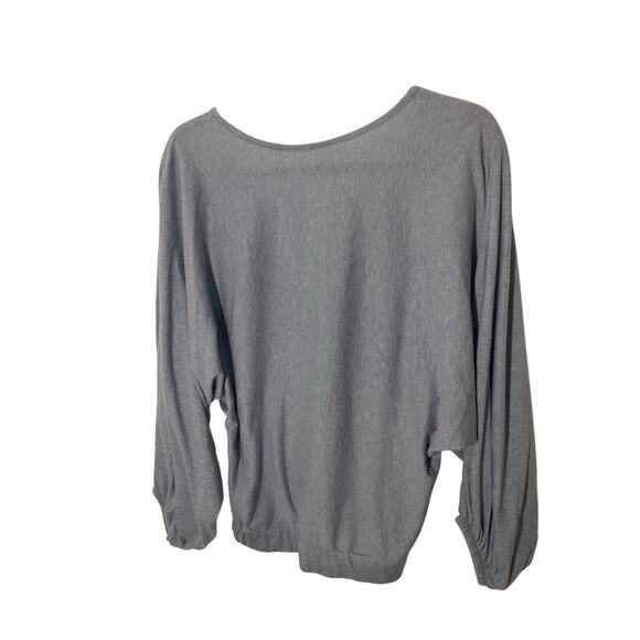 Melrose and Market Open Back Pilates Gym Long Sleeve Women's Basic Blouse - Picture 1 of 4